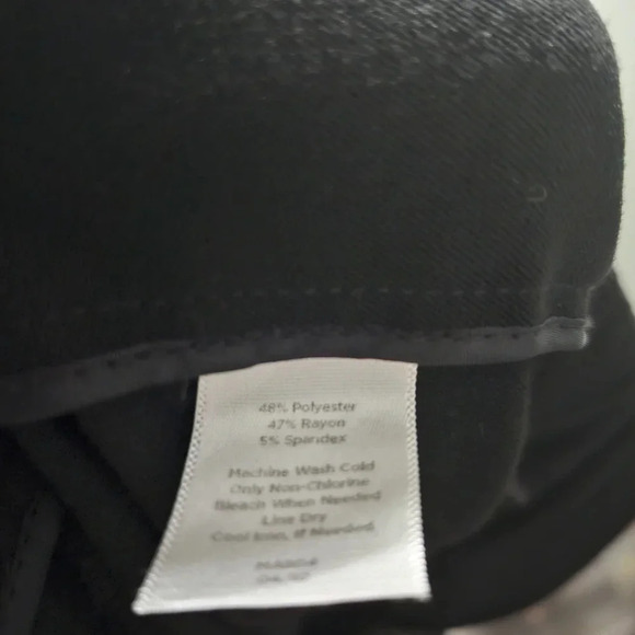 Talbots women's dress pants size 14W black trouser cropped office carrier - Picture 6 of 6